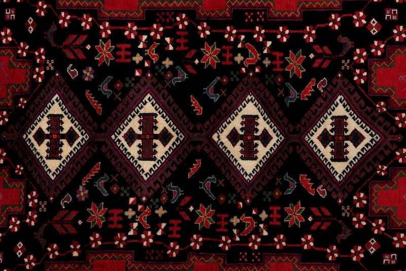 Afshar · Handgeknüpft – Rot, 237x165 cm