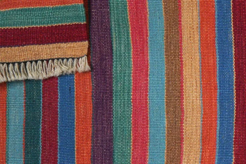 Kelim Gashgai · Handgewebt – Bunt, 201x61 cm