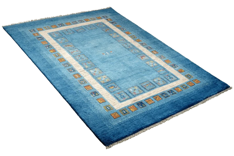 Rizbaf · Handgeknüpft – Blau, 247x169 cm