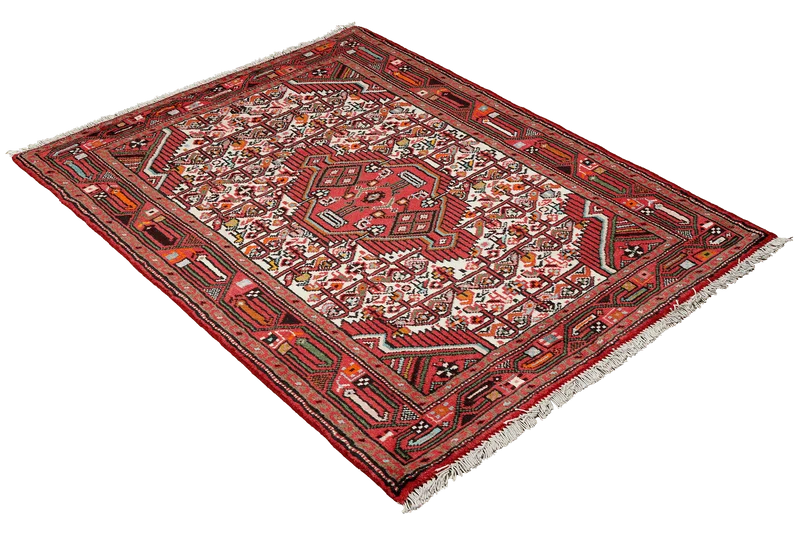 Assadabad · Handgeknüpft – Beige, 121x86 cm