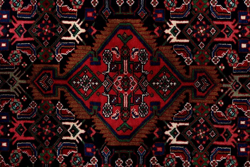Assadabad · Handgeknüpft – Blau, 210x135 cm
