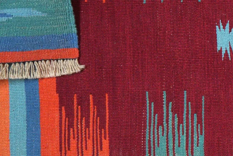Kelim Gashgai · Handgewebt – Bunt, 201x61 cm