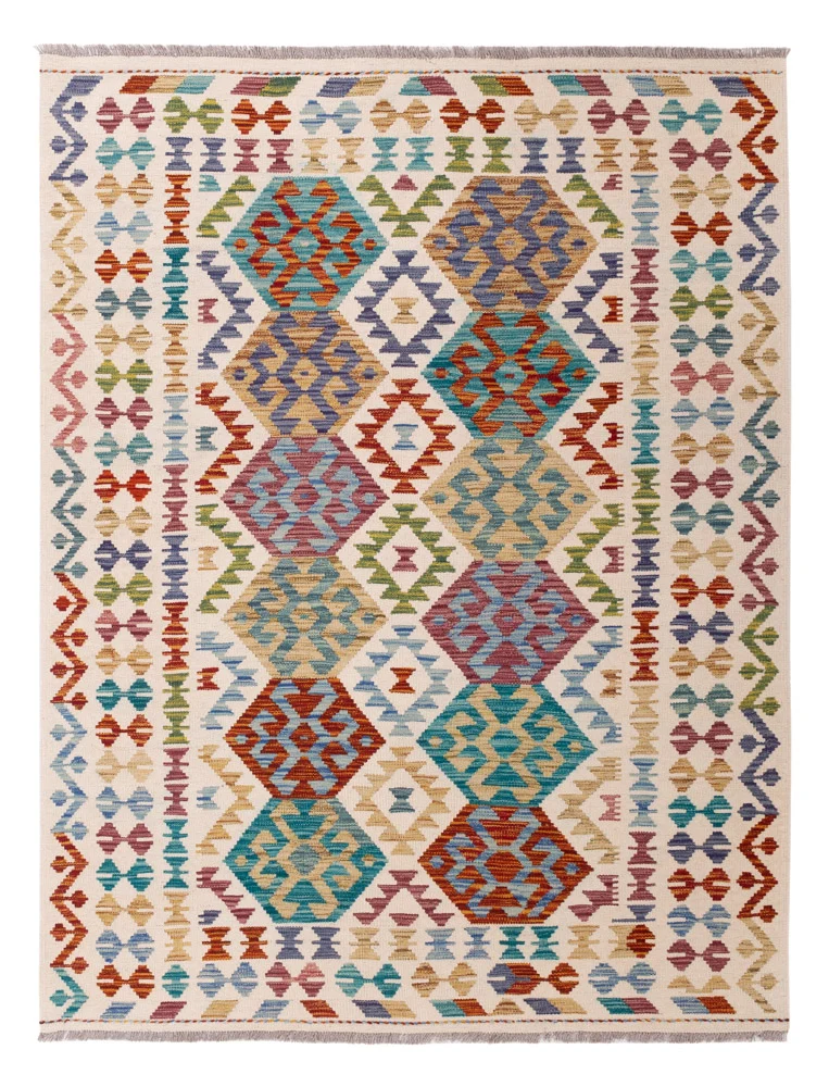 Kelim Maimene Teppich 157x195cm - bunt