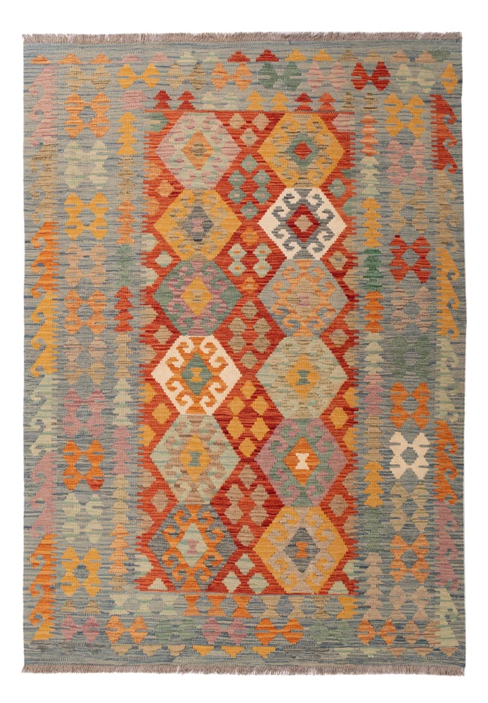 Kelim Maimene Teppich 145x206cm - bunt