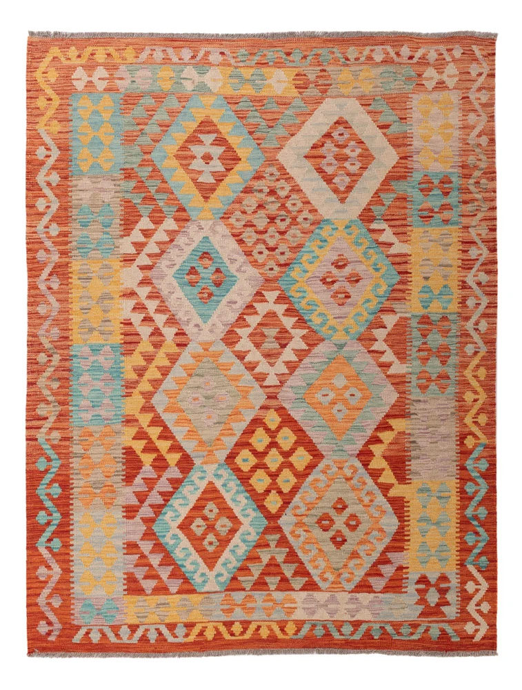 Kelim Maimene Teppich 151x198cm - bunt