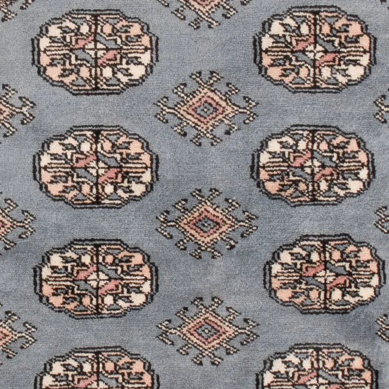 Pakistan Teppich 93x152cm - Orientteppich - hellblau