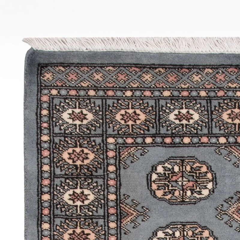 Pakistan Teppich 93x152cm - Orientteppich - hellblau