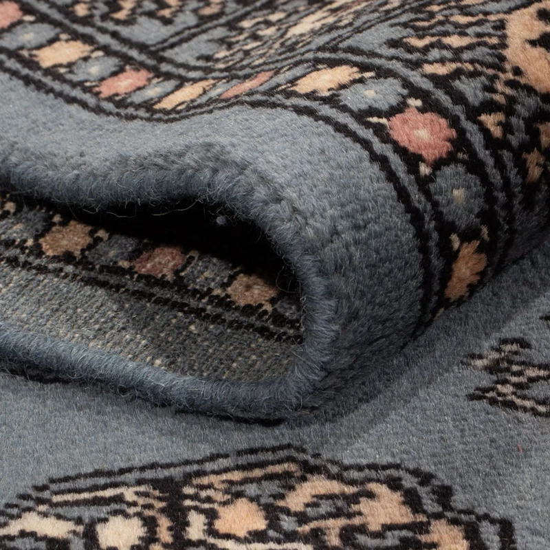 Pakistan Teppich 93x152cm - Orientteppich - hellblau