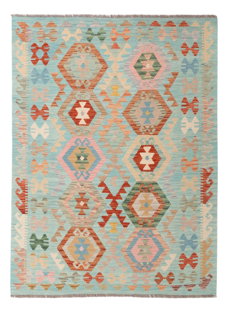 Kelim Maimene Teppich 147x196cm - bunt
