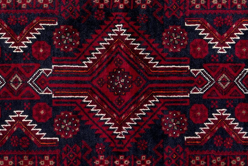 Belutch · Handgeknüpft – Blau, 224x113 cm