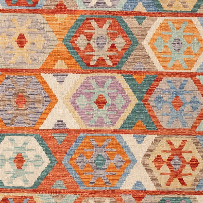 Kelim Maimene Teppich 168x246cm - bunt