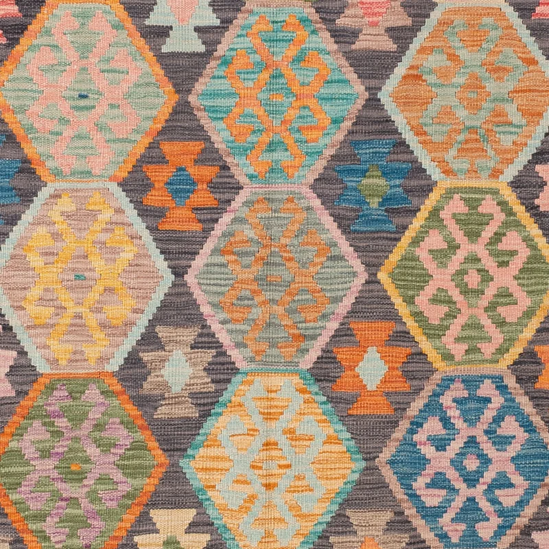 Kelim Maimene Teppich 175x232cm - bunt