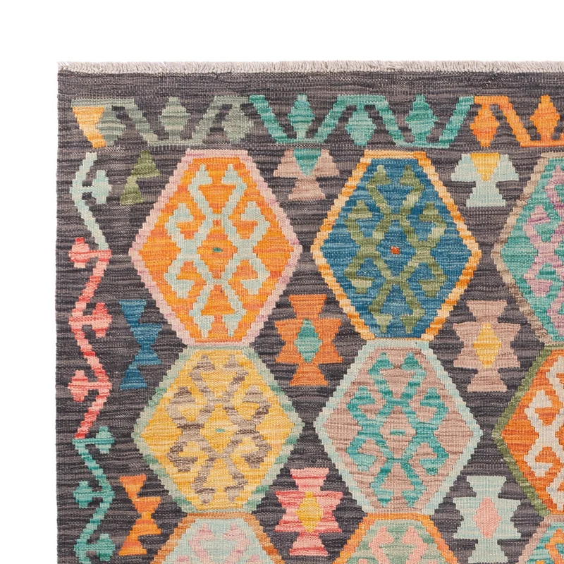 Kelim Maimene Teppich 175x232cm - bunt