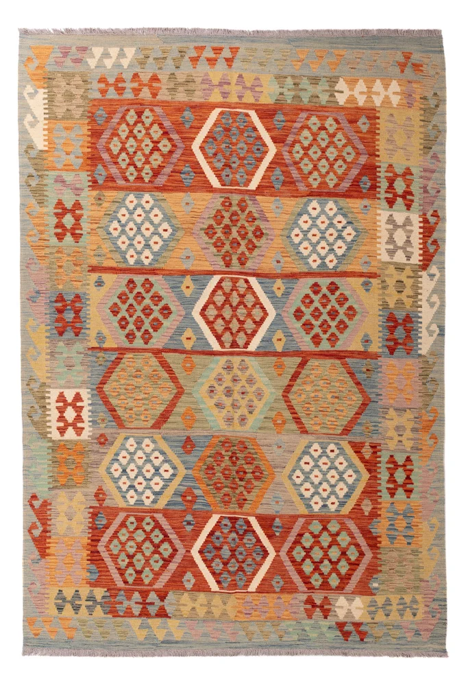 Kelim Maimene Teppich 165x246cm - bunt