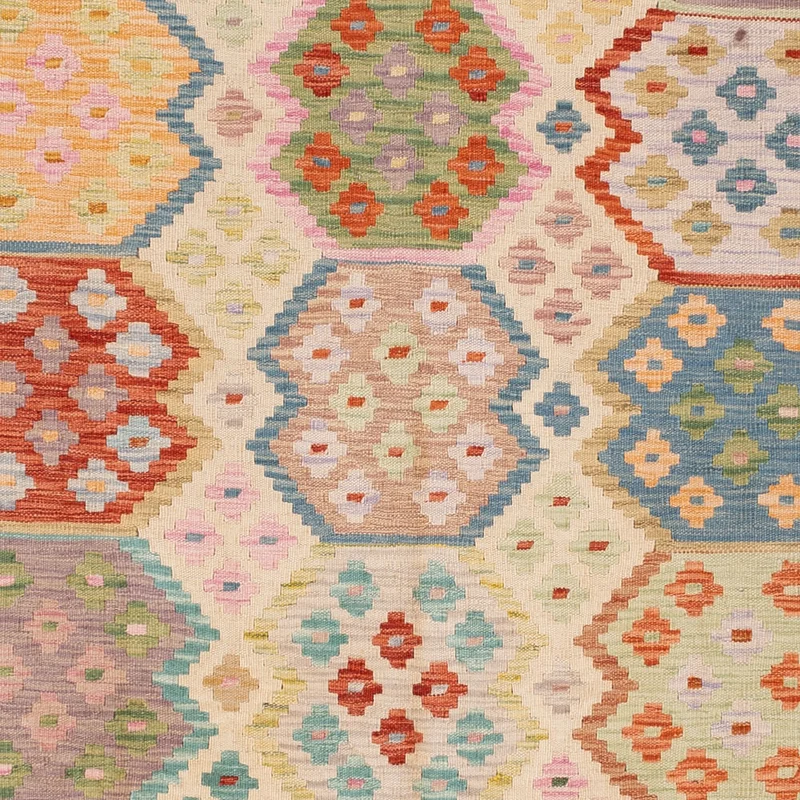 Kelim Maimene Teppich 176x258cm - bunt