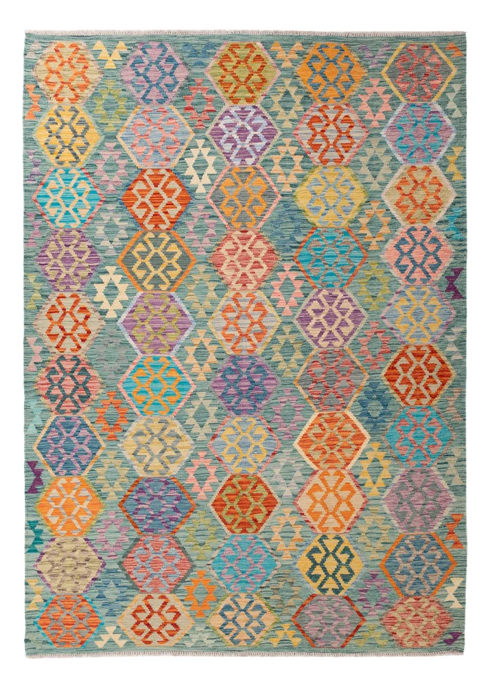 Kelim Maimene Teppich 179x252cm - bunt