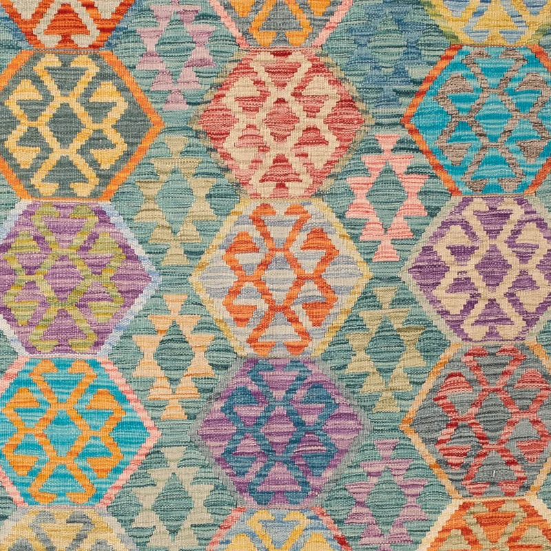 Kelim Maimene Teppich 179x252cm - bunt