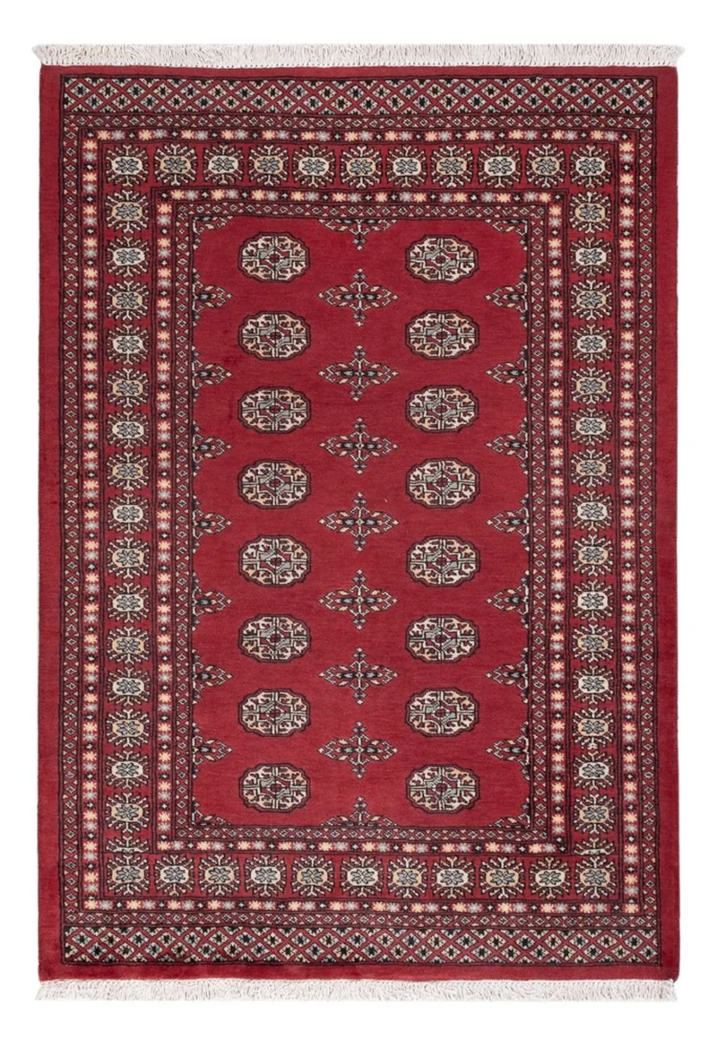 Pakistan Teppich 124x183cm - Orientteppich - rot