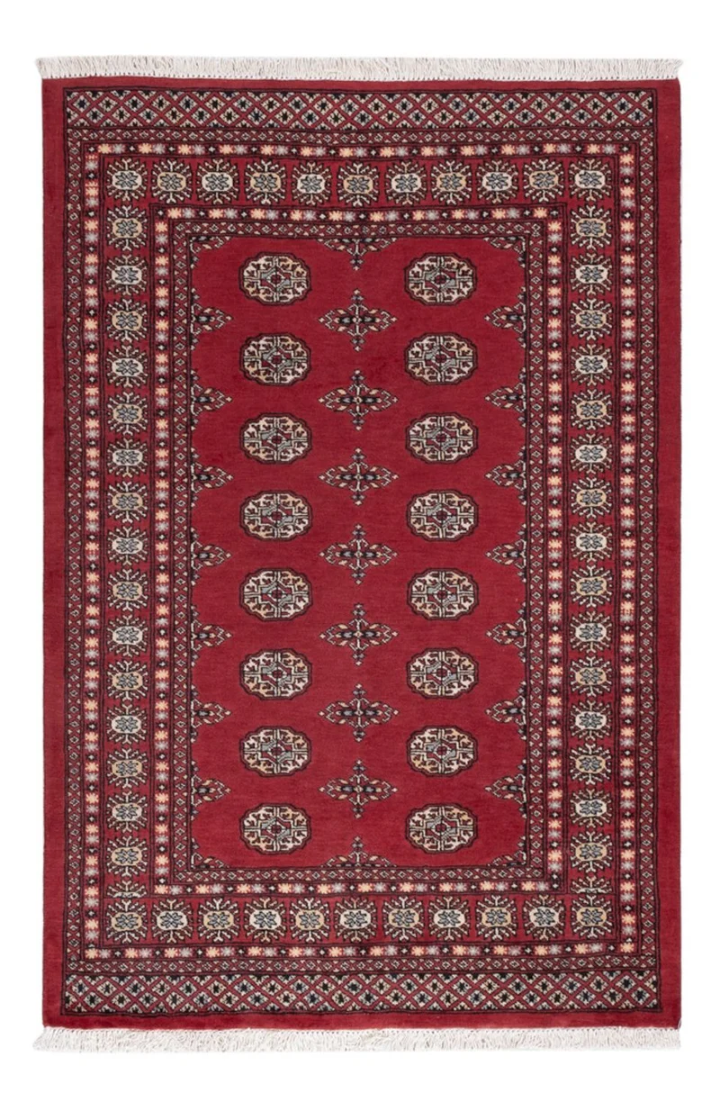 Pakistan Teppich 124x183cm - Orientteppich - rot