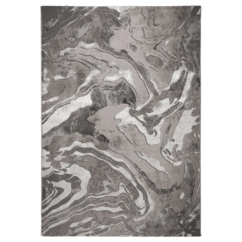 Marmor Teppich - Erio Marbled Grau