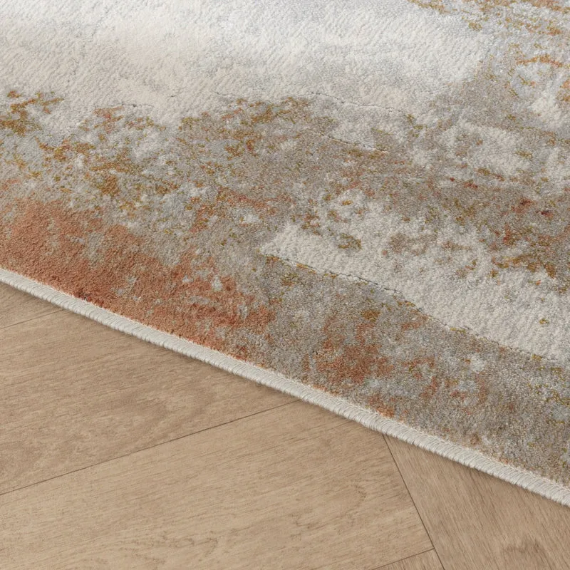 Designer Teppich - Marnix Grunge Creme Terrakotta