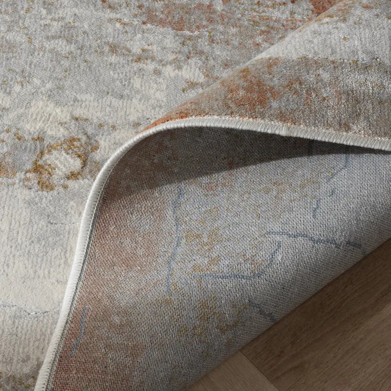 Designer Teppich - Marnix Grunge Creme Terrakotta