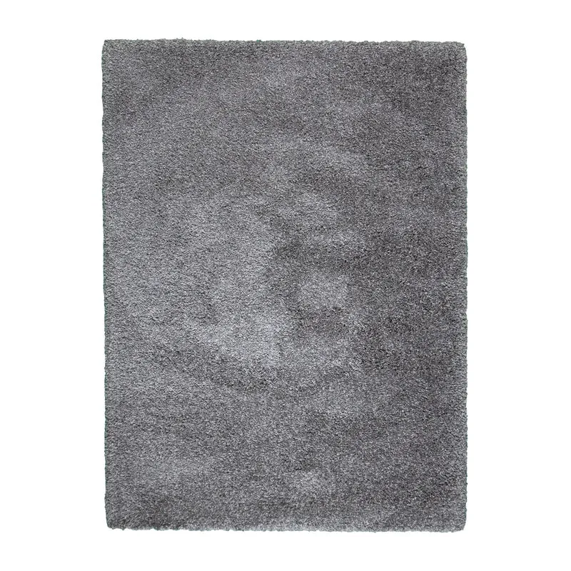 Hochflor Wohnzimmer Teppich - Yves Grau