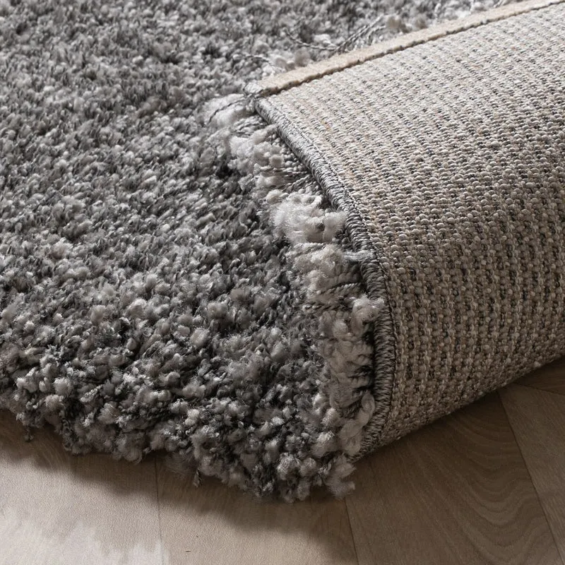 Hochflor Wohnzimmer Teppich - Yves Grau