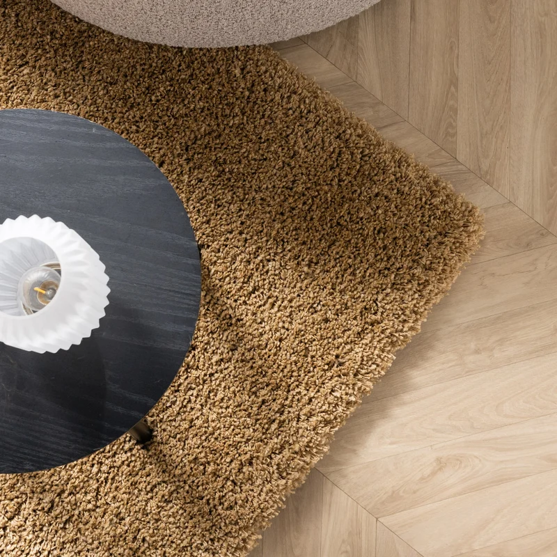 Hochflor Wohnzimmer Teppich - Yves Gold