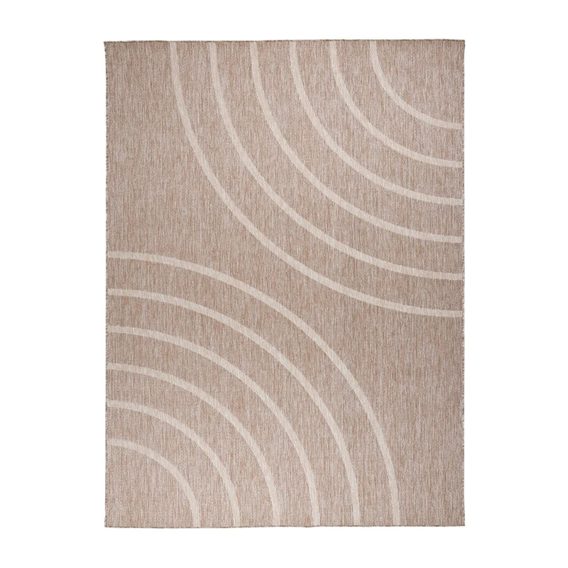 In- & Outdoor Teppich - Sierra Curves Beige Creme