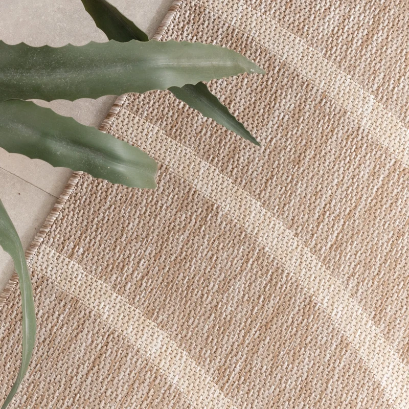 In- & Outdoor Teppich - Sierra Curves Beige Creme