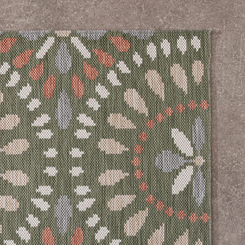 In- & Outdoor Teppich - Ranch Mandala Grün