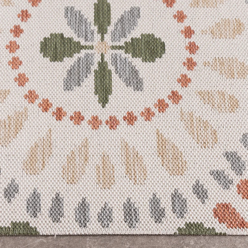 In- & Outdoor Teppich - Ranch Mandala Beige