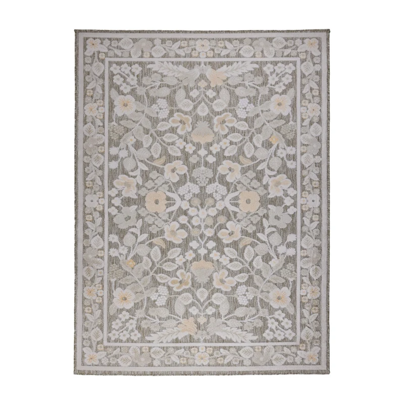 In - & Outdoorteppich - Bloom Oriental Taupe