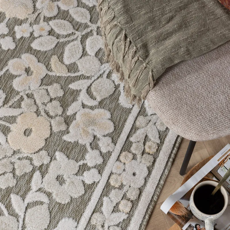 In - & Outdoorteppich - Bloom Oriental Taupe