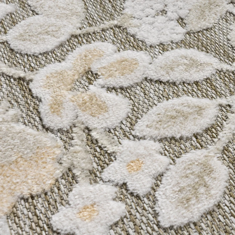 In - & Outdoorteppich - Bloom Oriental Taupe