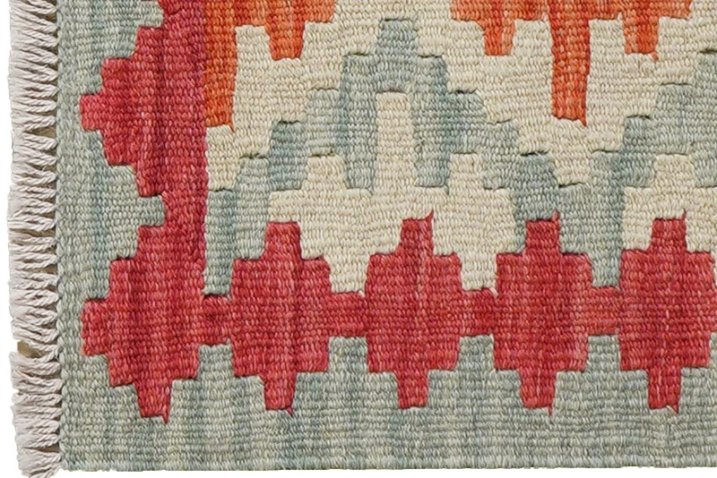 Kelim Gashgai · Handgewebt – Beige, 66x43 cm