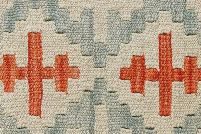 Kelim Gashgai · Handgewebt – Beige, 66x43 cm