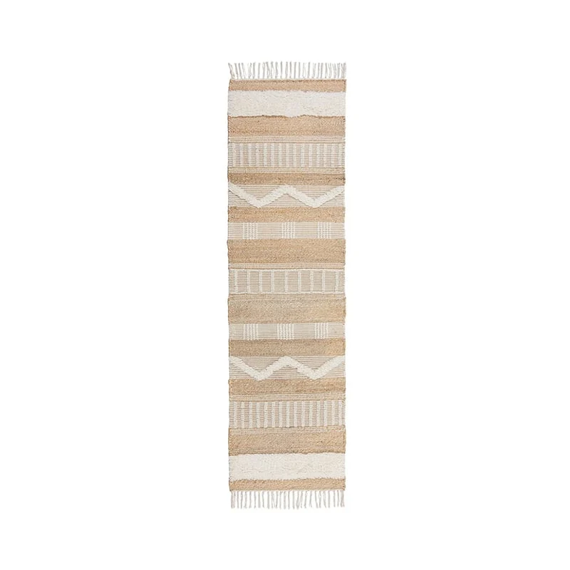Jute Läufer - Jubio Medina Natur Creme