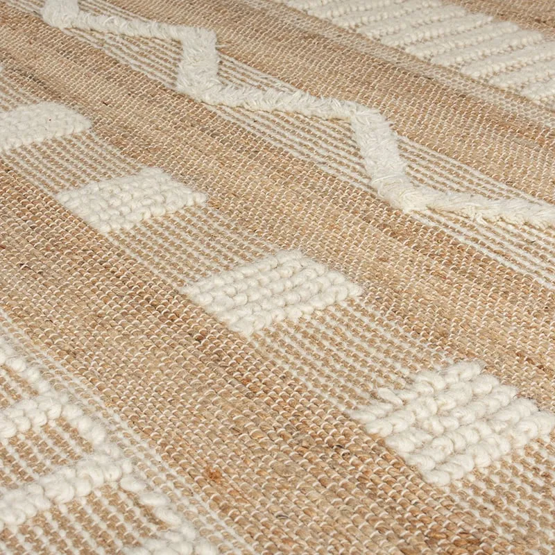Jute Läufer - Jubio Medina Natur Creme