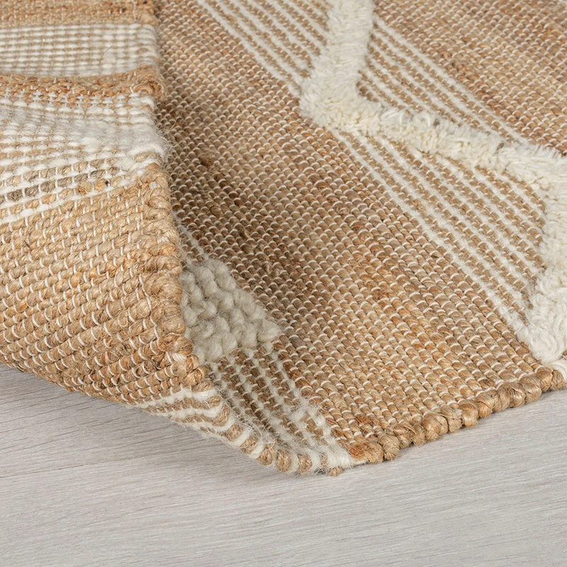 Jute Läufer - Jubio Medina Natur Creme