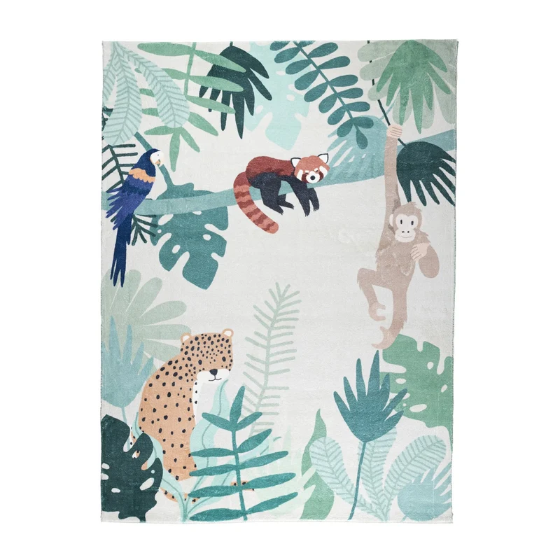 Kinderteppich - Jungle Leopard Bunt