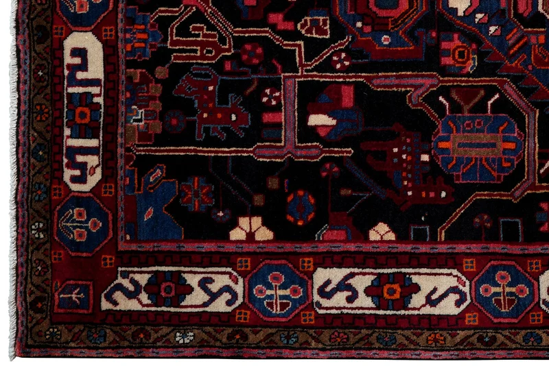 Nahavand · Handgeknüpft – Schwarz, 252x145 cm