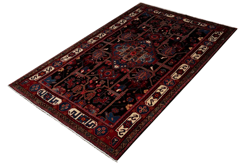 Nahavand · Handgeknüpft – Schwarz, 252x145 cm