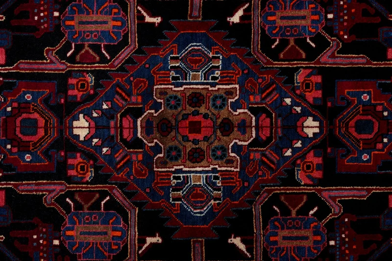 Nahavand · Handgeknüpft – Schwarz, 252x145 cm