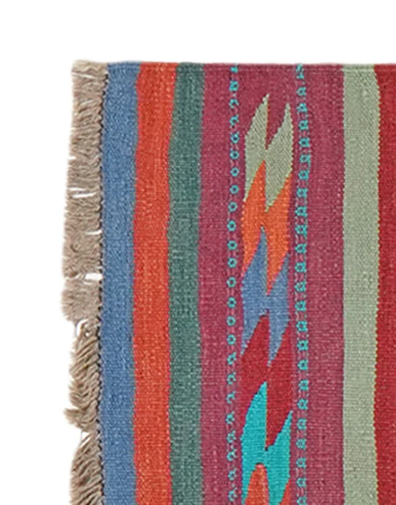 Kelim Gashgai · Handgewebt – Bunt, 212x63 cm