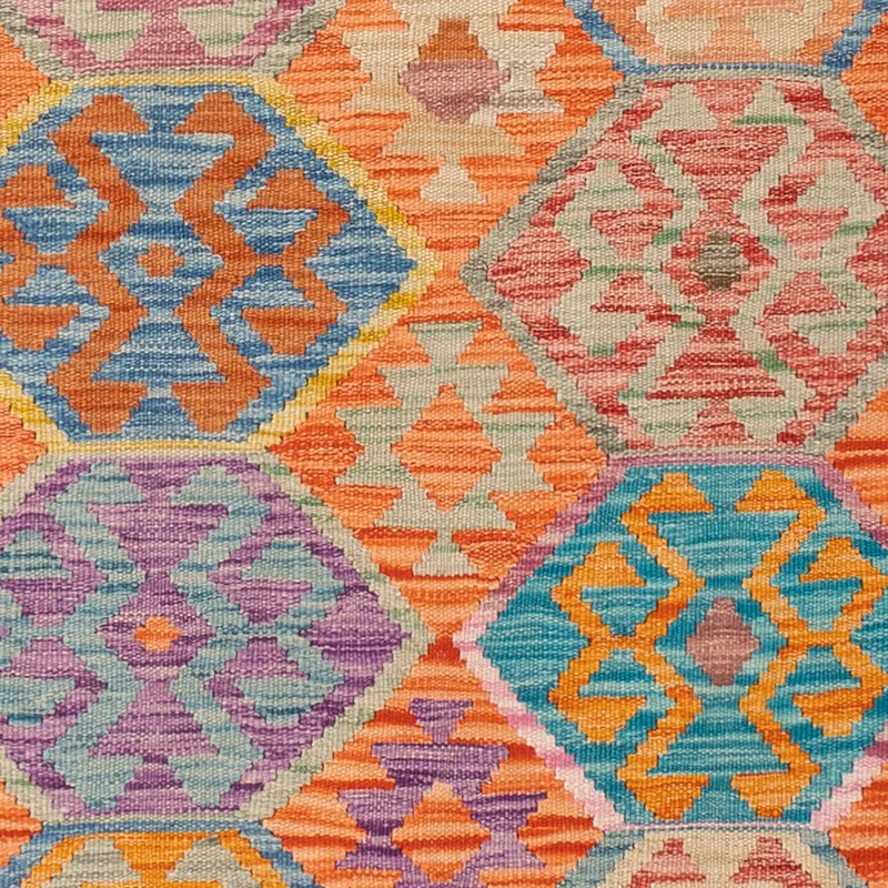 Kelim Maimene Teppich 149x195cm - bunt