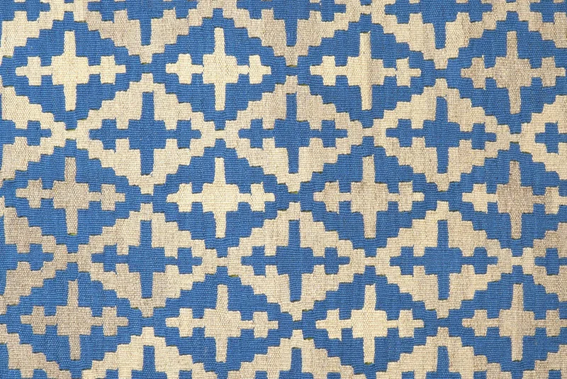 Kelim Gashgai · Handgewebt – Blau, 237x176 cm