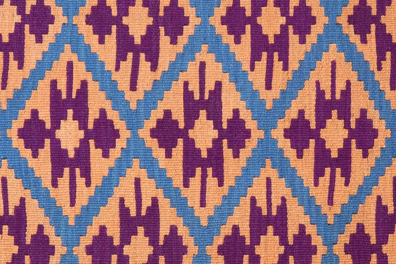 Kelim Gashgai · Handgewebt – Blau, 181x115 cm