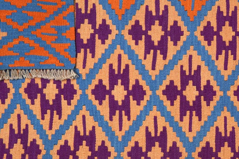 Kelim Gashgai · Handgewebt – Blau, 181x115 cm